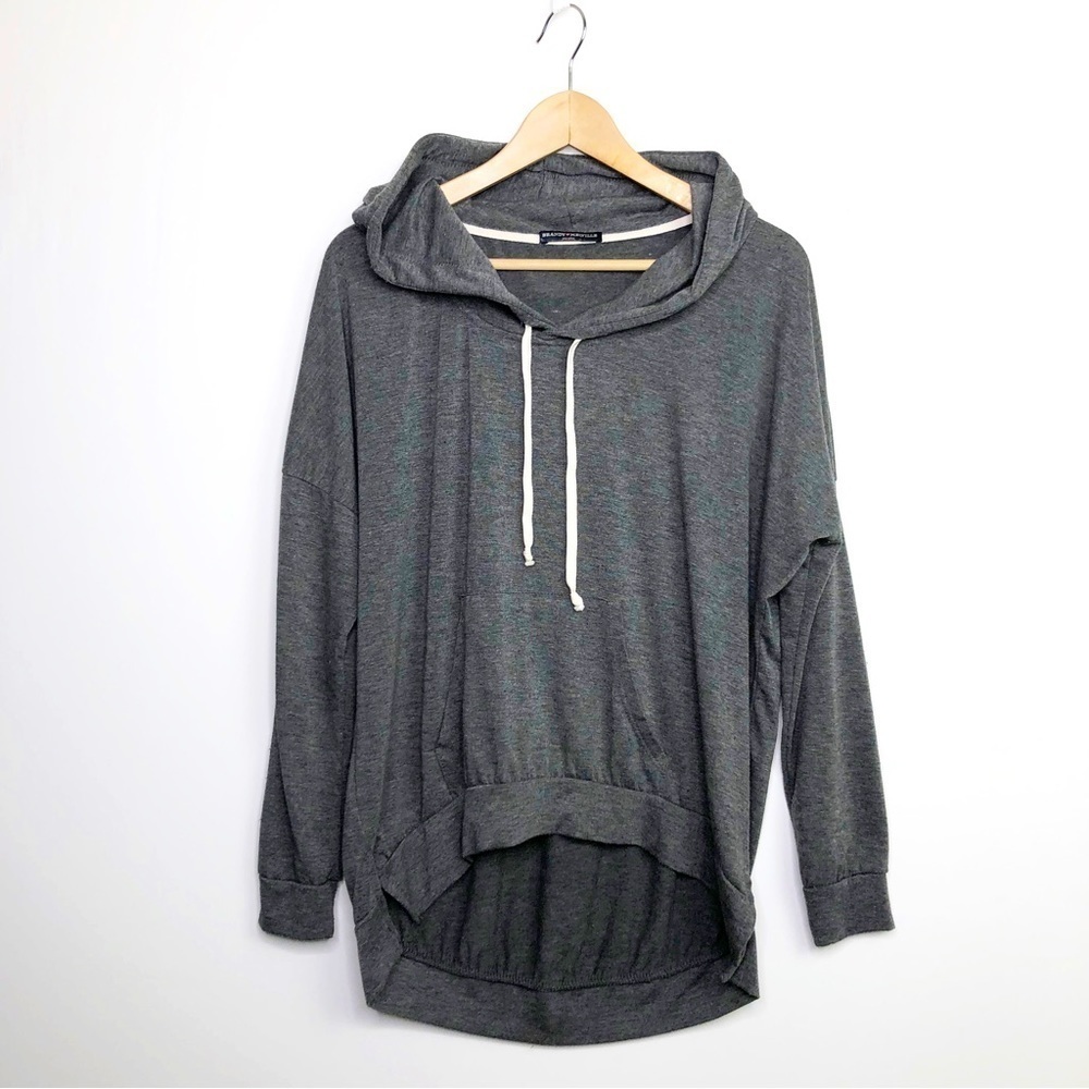 BRANDY Melville, gray, hooded sweatshirt